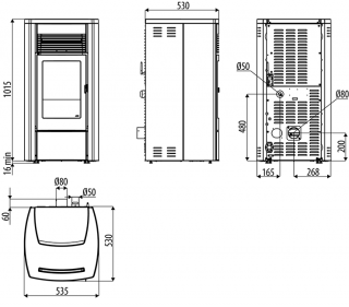 Piecyk na pelet Ego 8,0 kW - MCZ